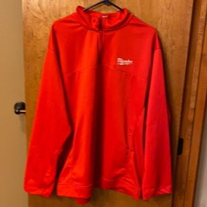 Long sleeve Milwaukee logo’d 1/4 zip pullover